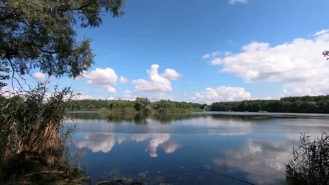 The second lake in the forest. 스톡 동영상 136670989