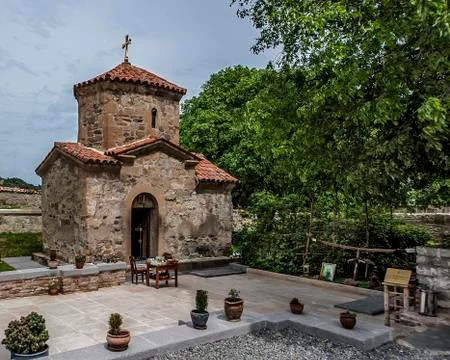 The second largest temple of Mtskheta - Samtavro Stock Photos