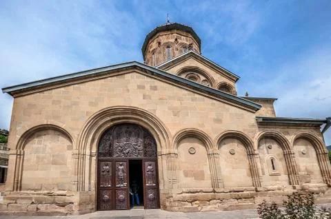 The second largest temple of Mtskheta - Samtavro Stock Photos