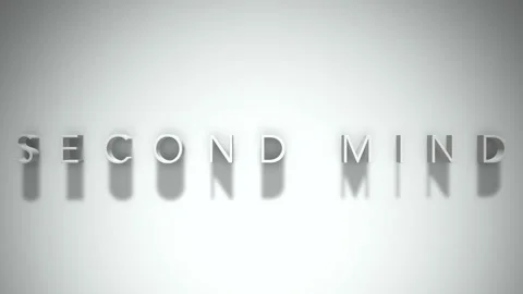 Second mind 3D title animation with shadows on a white background 库存影片 297382261