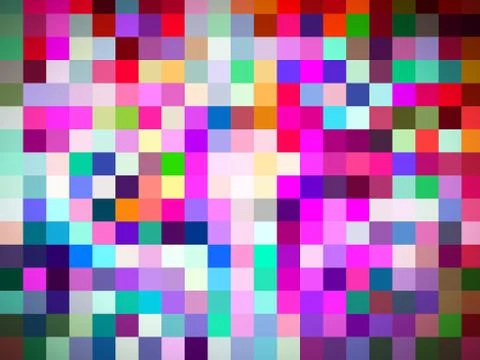 A second to none designing  pattern of colorful tiles or squares Stock Illustration