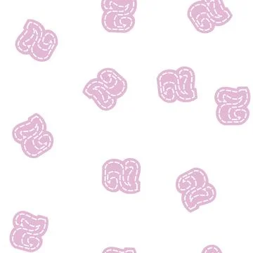 Second number glyph seamless pattern Stock Illustration
