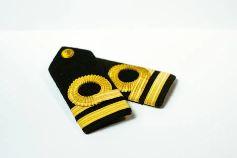 Second Officer Epaulette Two Bars Foto stock