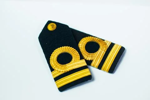 Second Officer Epaulette Two Bars Foto stock