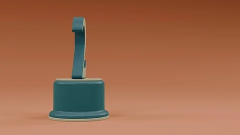 Second place number loop animation from center to left side retro look Video stock 100744953