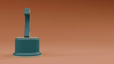 Second place number loop left side retro look Video stock 100744983