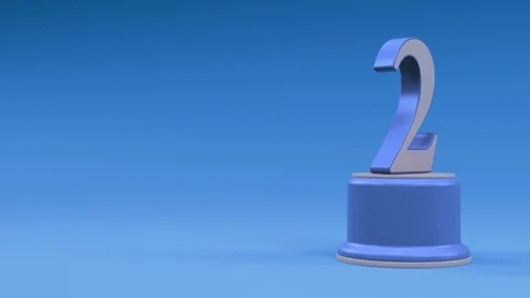 Second place number loop right side cold look Video stock 100744859