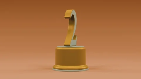 Second place number loop warm look Stock Footage 100745398