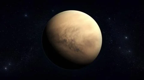 Second planet from the Sun is Venus, solar system planetarium, Stock Illustration