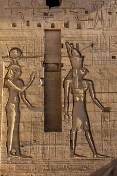 The Second Pylon of The Temple of Isis at the Philae Temple Complex, UNESCO Stock Photos