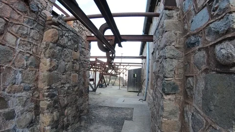 Second station, Cable Car Chilecito - La Mejicana gold mine in Famatina 스톡 동영상 96389843