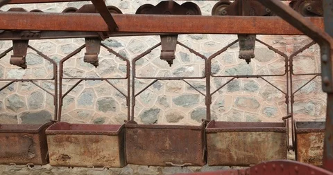 Second station of old Cable Car Chilecito-La Mejicana mine 스톡 동영상 94739263