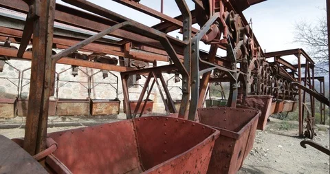 Second station of old Cable Car Chilecito-La Mejicana mine Vidéo 94784183