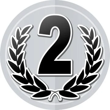 Second sticker icon Stock Illustration