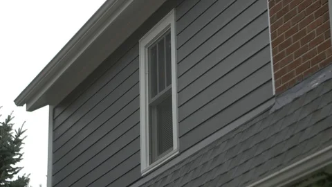 Second Story Widow Left of Chimney Stock-Footage 100899474
