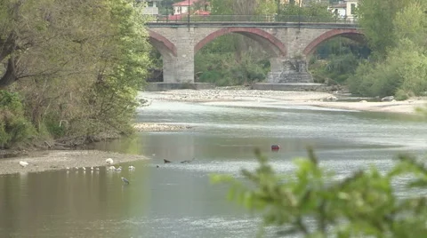 A second view of the river Entella Stock Footage 56839768