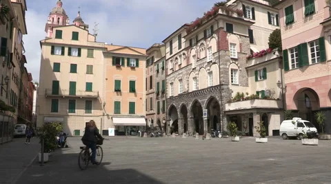 A second view of Square Phoenix In Chiavari Stock Footage 57257780