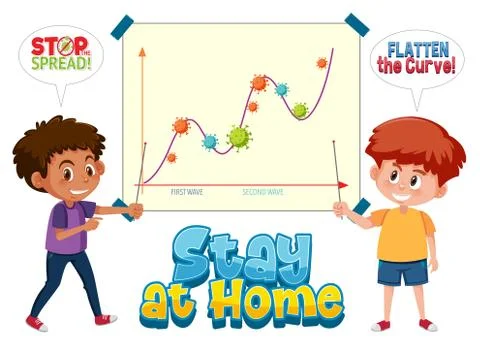 Second Wave of Corona Virus Stock Illustration