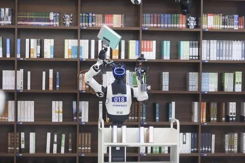 Second World Humanoid Robot Games Scene Competition Kicks Off Stock Photos
