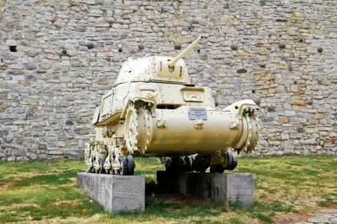 Second World War Tank, Model: Carro Armato M13/40 Stock Photos