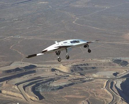 The second X-45A Unmanned Combat Air Vehicle (UCAV) technology demonstrato... Stock Photos