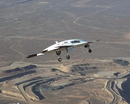 The second X-45A Unmanned Combat Air Vehicle (UCAV) technology demonstrator.. Stock Photos