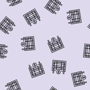 Secondary reinforcement line seamless pattern Stock Illustration