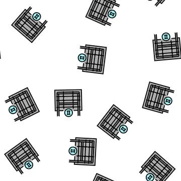 Secondary reinforcement vector seamless pattern Stock Illustration