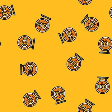 Secondhand store sign thrift driven fashion vector seamless pattern Stock Illustration