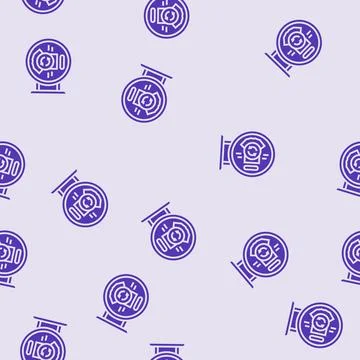 Secondhand store sign thrift driven fashion glyph seamless pattern 스톡 일러스트