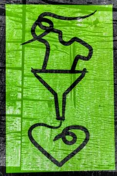 Secondhand used clothes sign Stock Illustration