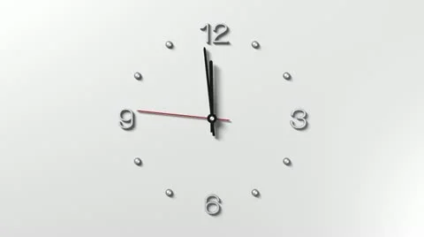 Seconds to 12'o clock Video stock 12445397