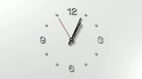 Seconds to 13'o clock Video stock 12459292
