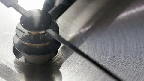 Seconds hand of a clock ticking around faster than usual Stock Footage 74363907