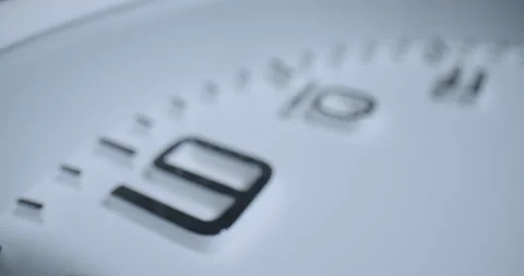 Seconds Pass 9 O'Clock, Rack Focus Video stock 138018869