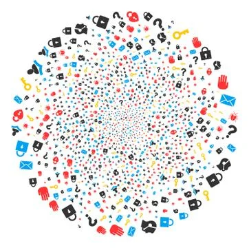 Secrecy Symbols Centrifugal Exploding Globula イラスト素材