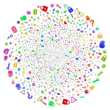 Secrecy Symbols Cycle Circle イラスト素材