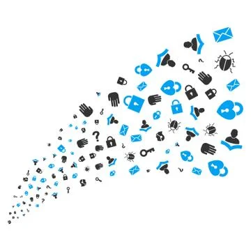 Secrecy Symbols Source Stream Stock Illustration
