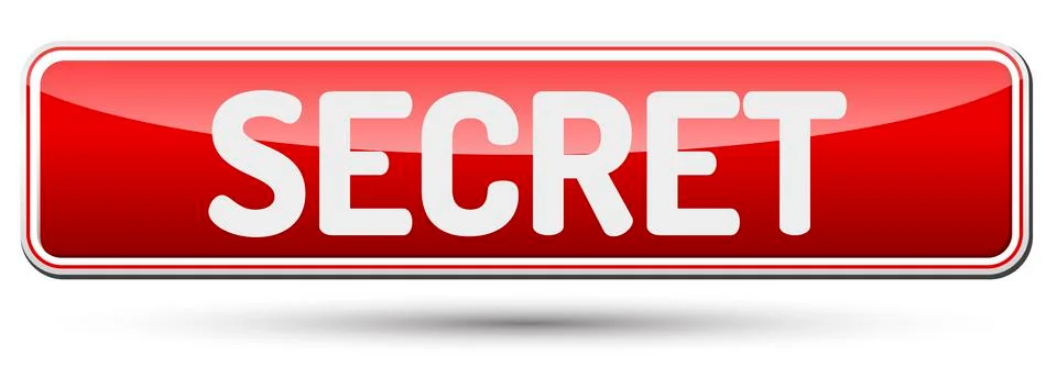 SECRET - Abstract beautiful button with text. Stock Illustration