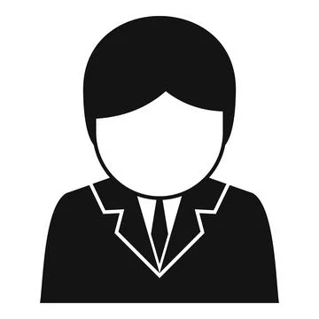 Secret agent icon simple vector. Phone receptionist Stock Illustration