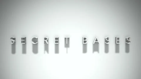 secret bases 3D title animation with sha... | Stock Video | Pond5