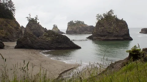 Secret Beach Stock Footage 91836925