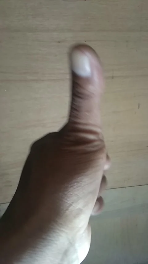 The secret behind the thumb or thumb has been treasured for a long Stock Footage 210955206