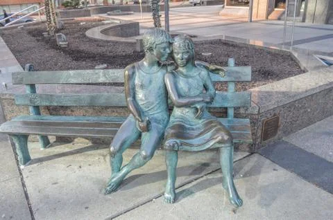 The Secret Bench of Knowledge is a sculpture created by Canadian Stock Photos
