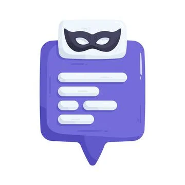 Secret chat 库存插图