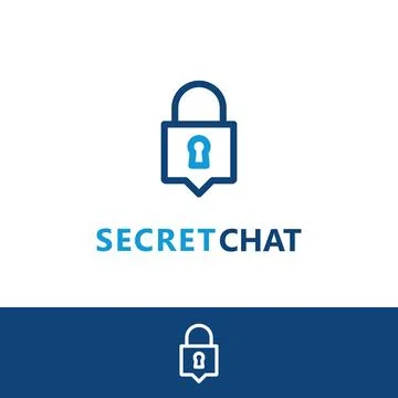 Secret chat logo Stock-Illustration