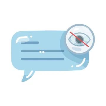 Secret chat message Stock Illustration