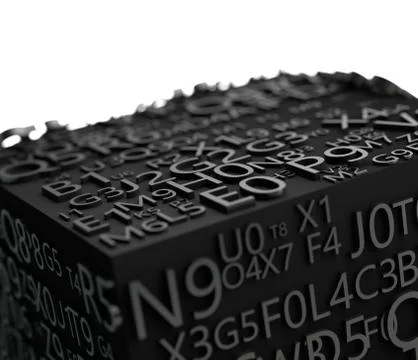 Secret code and password concept. Illustrazione stock