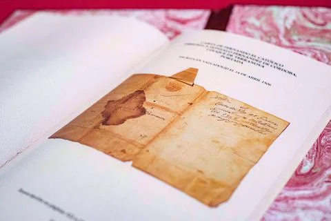 Secret code between Ferdinand of Aragon and military commanded finally broken, T Stock Photos
