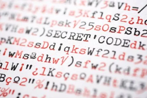 Secret code concept Stock Photos